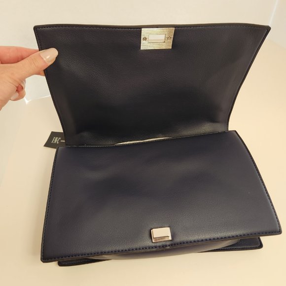 INC Interntional Concepts Ajae Patchwork Purse - NWT- Blue Multi Color - Picture 8 of 12